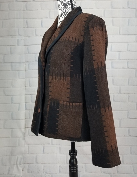 Michal Phillips button front jacket pockets size 8 - Picture 7 of 8